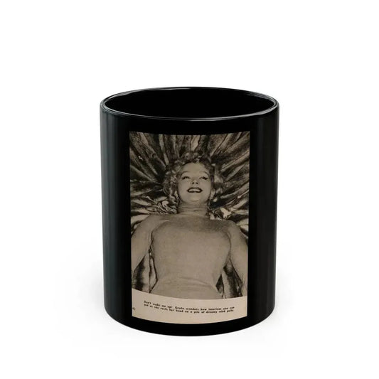 Greta Thyssen #147 - 1 Page, 1 B&W Photo & Caption from PIC Digest Mag. September '58 (Vintage Female Icon) Black Coffee Mug 11oz - Go Mug Yourself