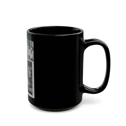 Greta Thyssen #15 - American Beauties Mag. '53 - 2 B&W Photos (Vintage Female Icon) Black Coffee Mug - Go Mug Yourself
