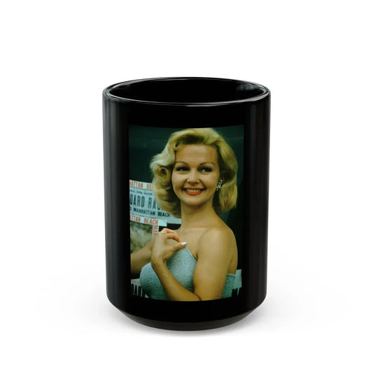 Greta Thyssen #153 (Vintage Female Icon) Black Coffee Mug 15oz - Go Mug Yourself