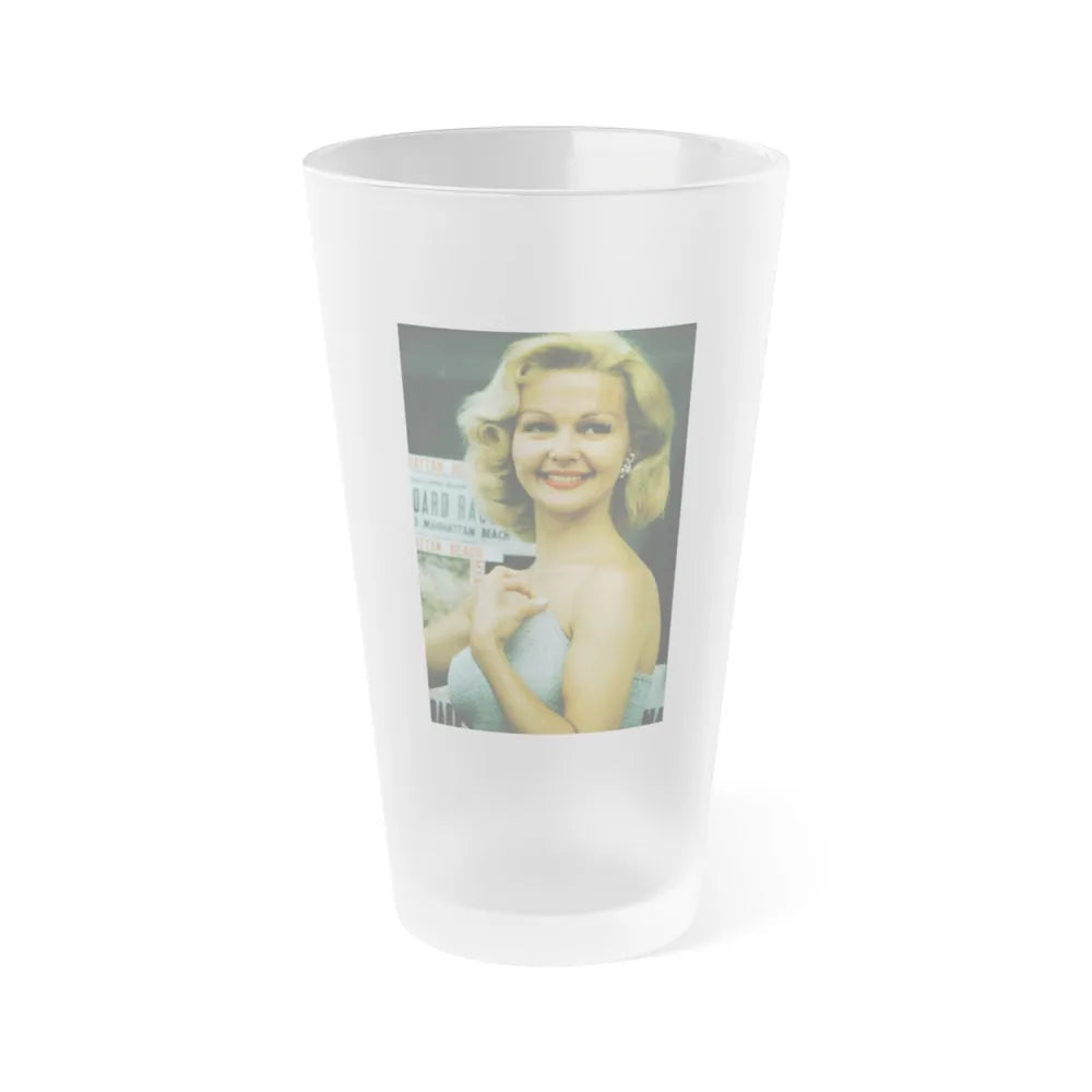 Greta Thyssen #153 (Vintage Female Icon) Frosted Pint Glass 16oz-16oz-Frosted-Go Mug Yourself