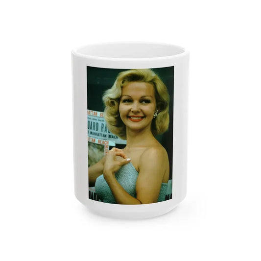Greta Thyssen #153 (Vintage Female Icon) White Coffee Mug 15oz - Go Mug Yourself