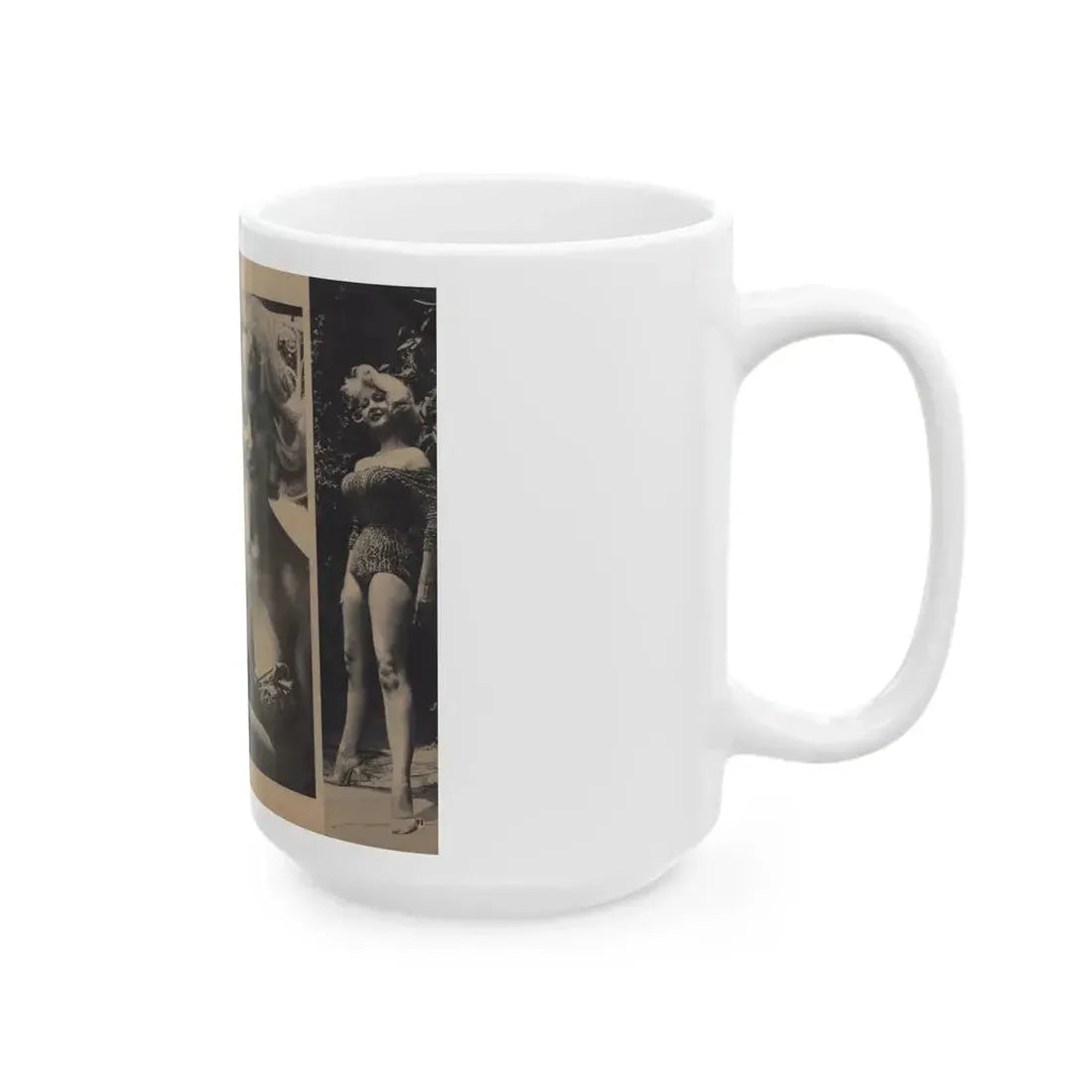 Greta Thyssen #157 - Pages 2 & 3 of 5 with, 3 B&W Photos & Article from Xcitement Digest Mag. June '57 (Vintage Female Icon) White Coffee Mug - Go Mug Yourself