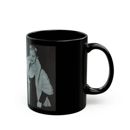 Greta Thyssen #42 - Pose! Pocket Mag. July '58 - 2 B&W Photos & Caption (Vintage Female Icon) Black Coffee Mug - Go Mug Yourself