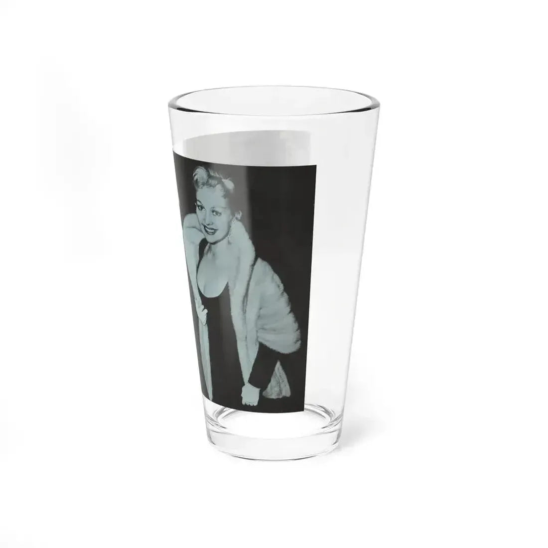 Greta Thyssen #42 - Pose! Pocket Mag. July '58 - 2 B&W Photos & Caption (Vintage Female Icon) Pint Glass 16oz - Go Mug Yourself