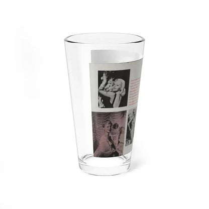 Greta Thyssen #43 - Pose! Pocket Mag. July '58 - 4 B&W Photos & Caption (Vintage Female Icon) Pint Glass 16oz - Go Mug Yourself