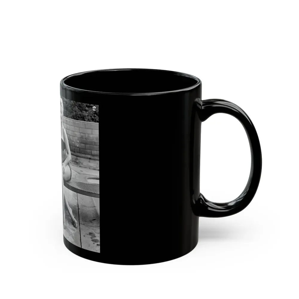 Greta Thyssen #50 (Vintage Female Icon) Black Coffee Mug - Go Mug Yourself