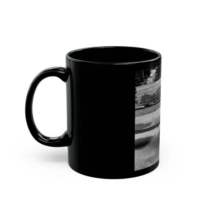 Greta Thyssen #50 (Vintage Female Icon) Black Coffee Mug - Go Mug Yourself