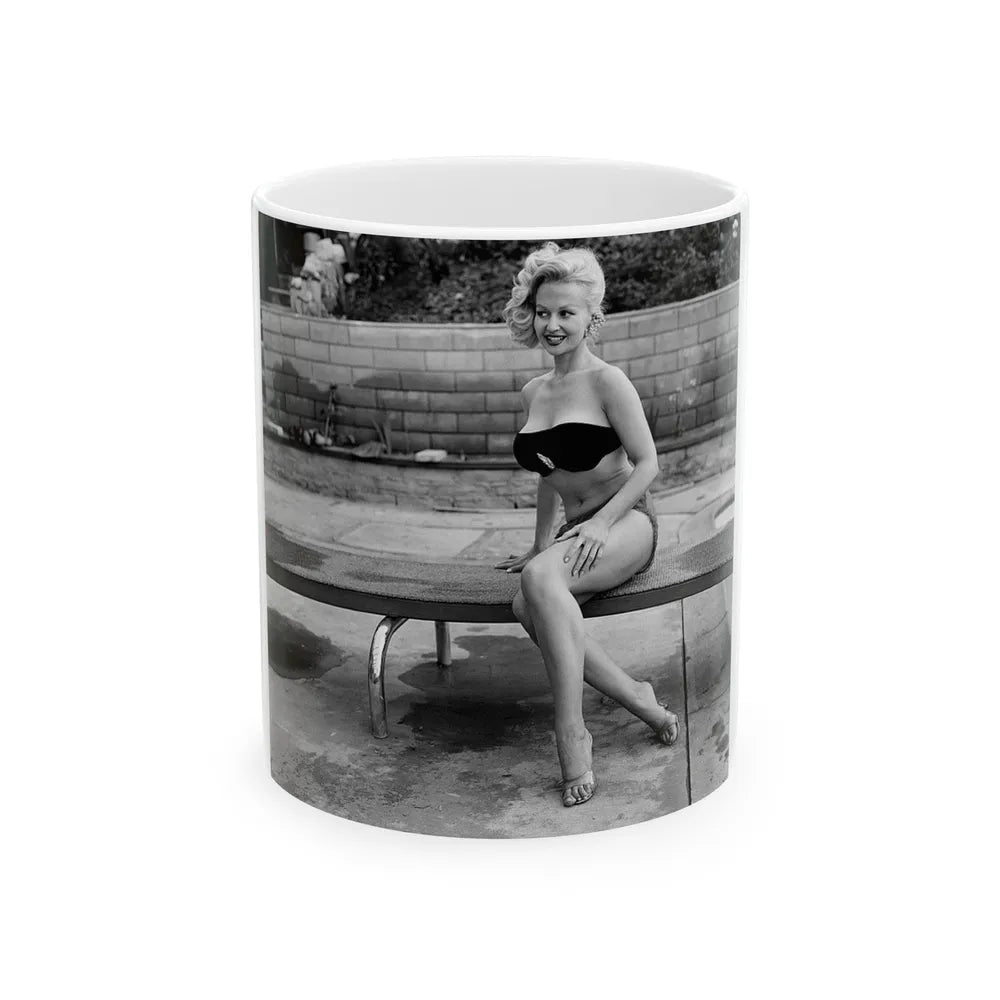 Greta Thyssen #50 (Vintage Female Icon) White Coffee Mug-11oz-Go Mug Yourself