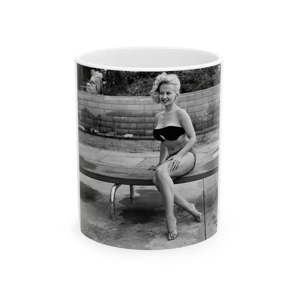 Greta Thyssen #50 (Vintage Female Icon) White Coffee Mug 11oz - Go Mug Yourself