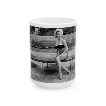 Greta Thyssen #50 (Vintage Female Icon) White Coffee Mug-15oz-Go Mug Yourself