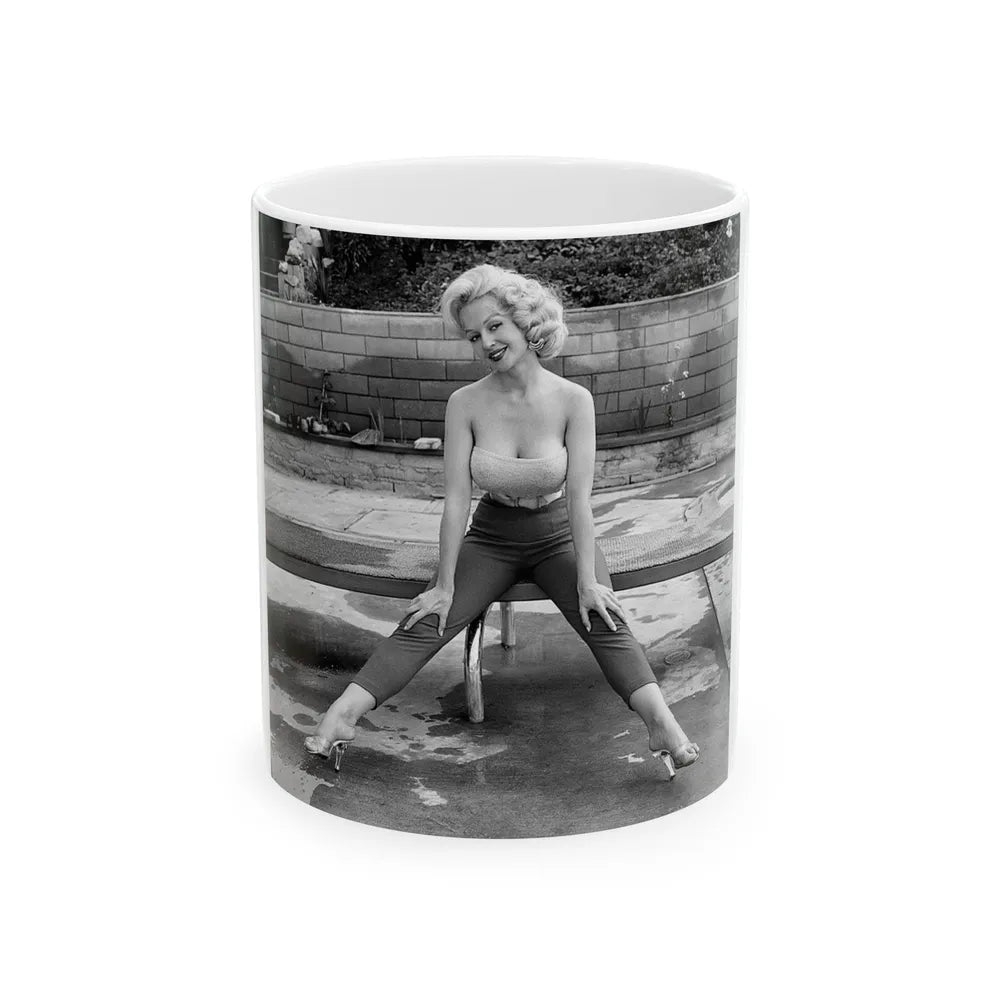 Greta Thyssen #51 (Vintage Female Icon) White Coffee Mug-11oz-Go Mug Yourself