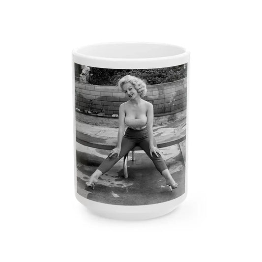 Greta Thyssen #51 (Vintage Female Icon) White Coffee Mug 15oz - Go Mug Yourself