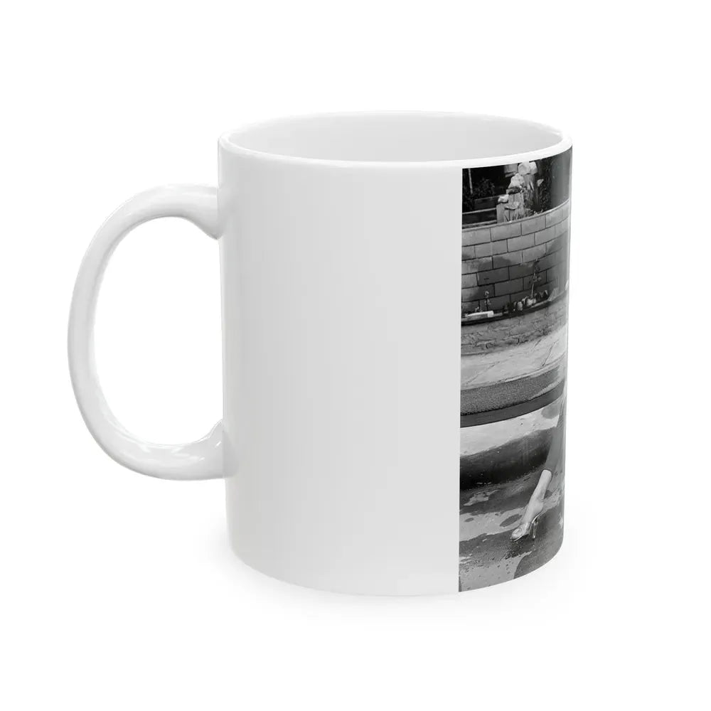 Greta Thyssen #51 (Vintage Female Icon) White Coffee Mug - Go Mug Yourself