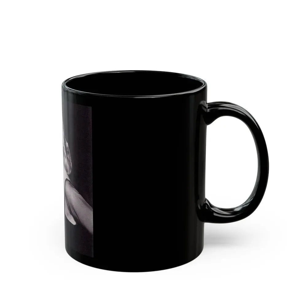 Greta Thyssen #54 (Vintage Female Icon) Black Coffee Mug - Go Mug Yourself