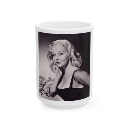 Greta Thyssen #54 (Vintage Female Icon) White Coffee Mug-15oz-Go Mug Yourself