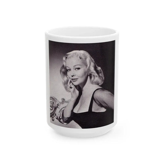 Greta Thyssen #54 (Vintage Female Icon) White Coffee Mug 15oz - Go Mug Yourself