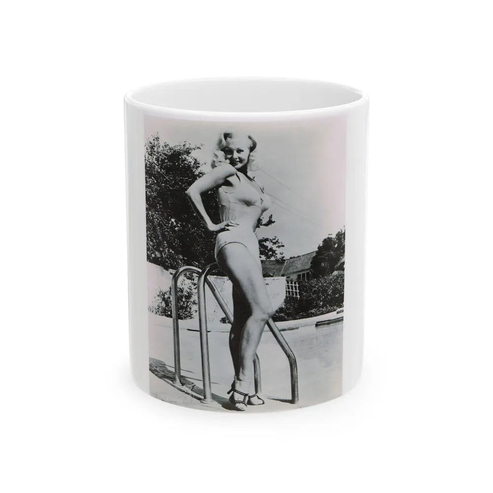 Greta Thyssen #55 (Vintage Female Icon) White Coffee Mug-11oz-Go Mug Yourself