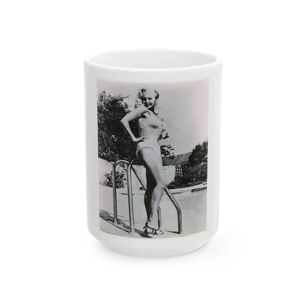 Greta Thyssen #55 (Vintage Female Icon) White Coffee Mug-15oz-Go Mug Yourself