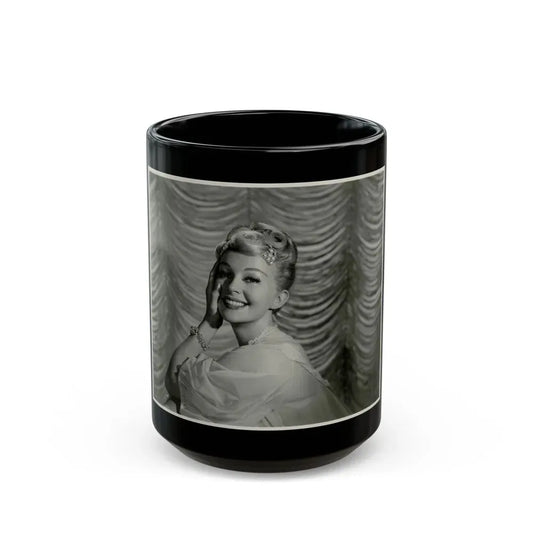 Greta Thyssen #56 (Vintage Female Icon) Black Coffee Mug 15oz - Go Mug Yourself