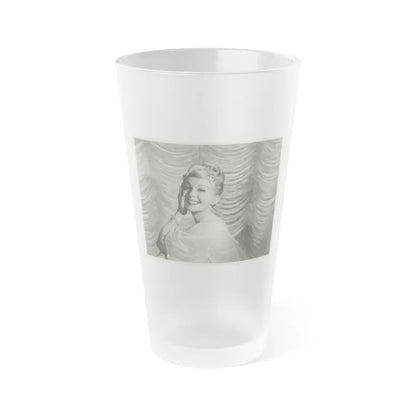 Greta Thyssen #56 (Vintage Female Icon) Frosted Pint Glass 16oz-16oz-Frosted-Go Mug Yourself