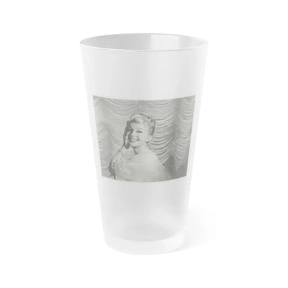 Greta Thyssen #56 (Vintage Female Icon) Frosted Pint Glass 16oz 16oz Frosted - Go Mug Yourself