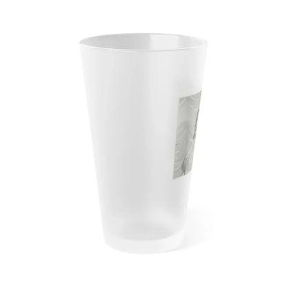Greta Thyssen #56 (Vintage Female Icon) Frosted Pint Glass 16oz - Go Mug Yourself