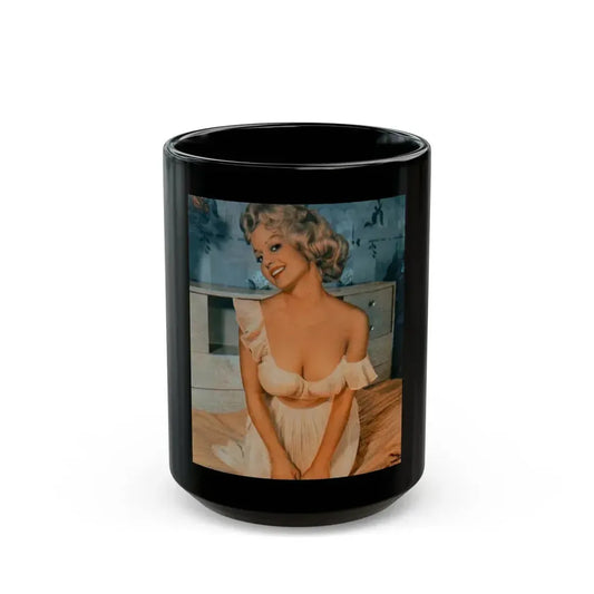 Greta Thyssen #68 (Vintage Female Icon) Black Coffee Mug 15oz - Go Mug Yourself