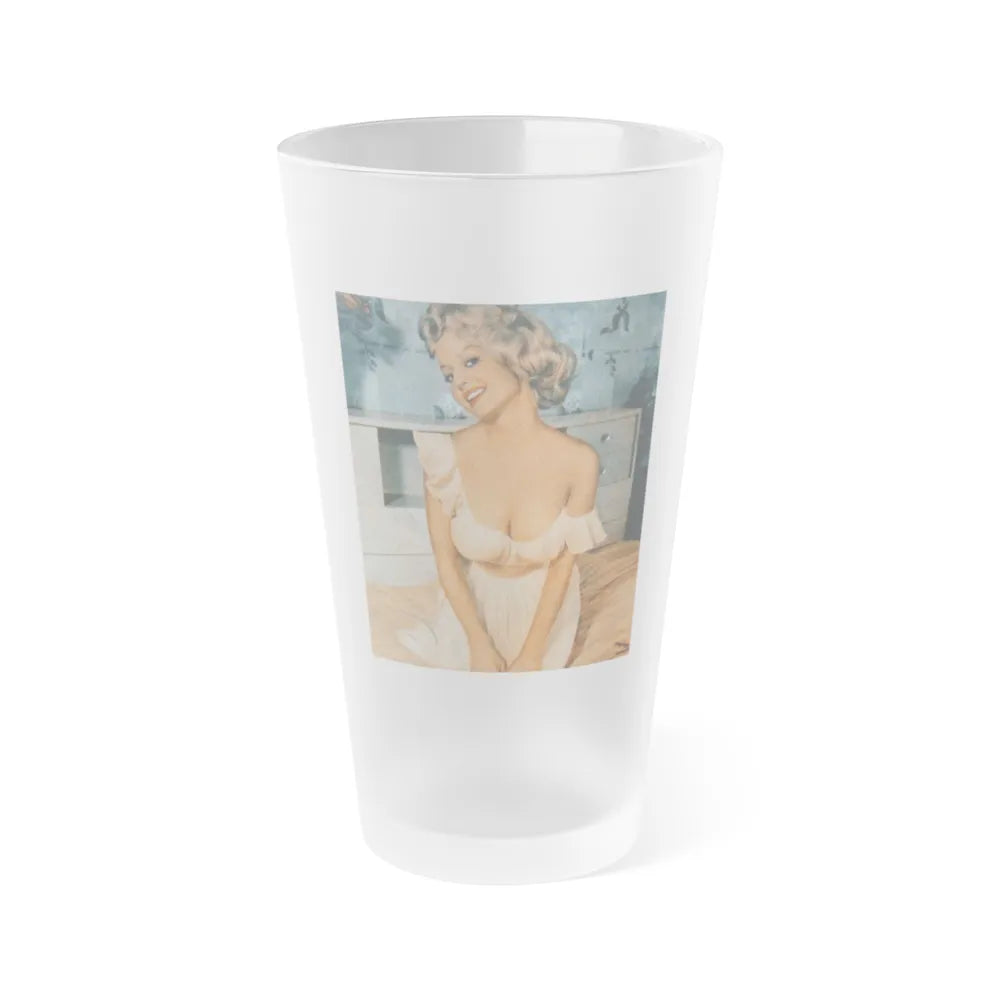 Greta Thyssen #68 (Vintage Female Icon) Frosted Pint Glass 16oz-16oz-Frosted-Go Mug Yourself