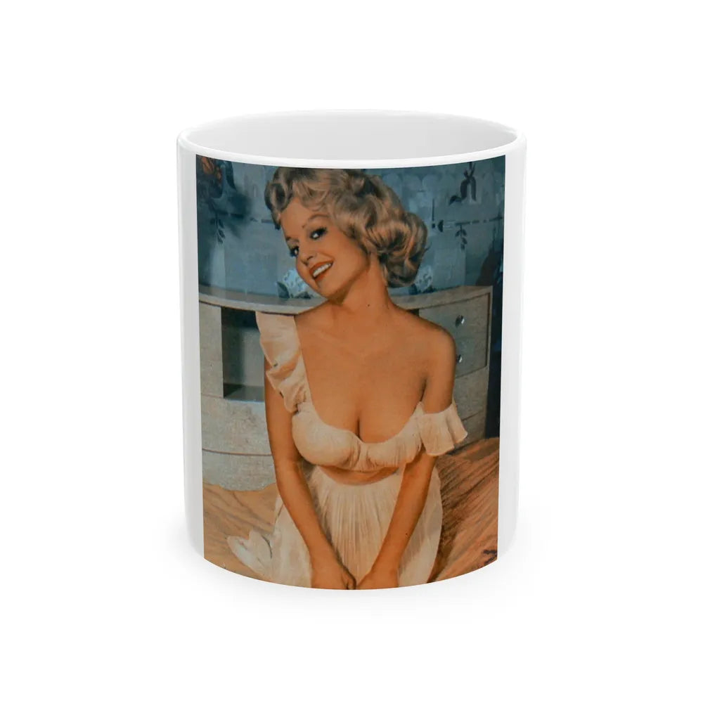 Greta Thyssen #68 (Vintage Female Icon) White Coffee Mug-11oz-Go Mug Yourself