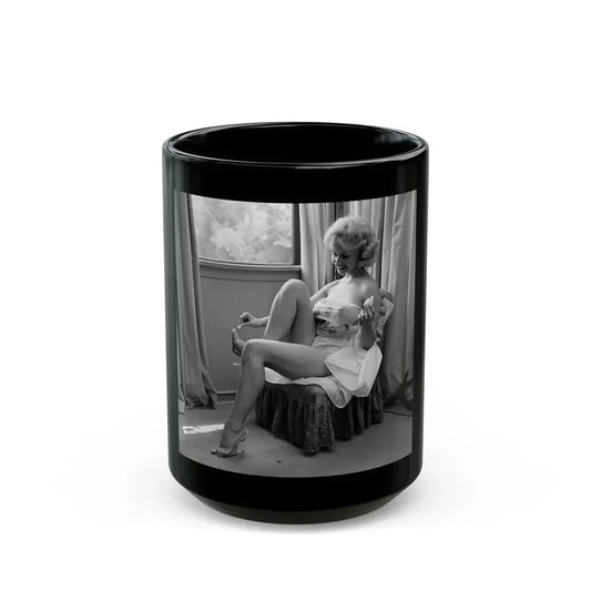 Greta Thyssen #70 (Vintage Female Icon) Black Coffee Mug 15oz - Go Mug Yourself