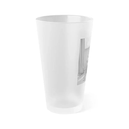 Greta Thyssen #70 (Vintage Female Icon) Frosted Pint Glass 16oz - Go Mug Yourself