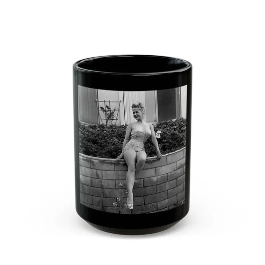 Greta Thyssen #71 (Vintage Female Icon) Black Coffee Mug 15oz - Go Mug Yourself