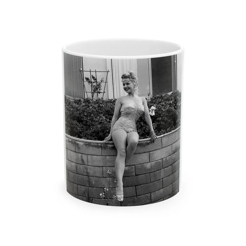 Greta Thyssen #71 (Vintage Female Icon) White Coffee Mug-11oz-Go Mug Yourself