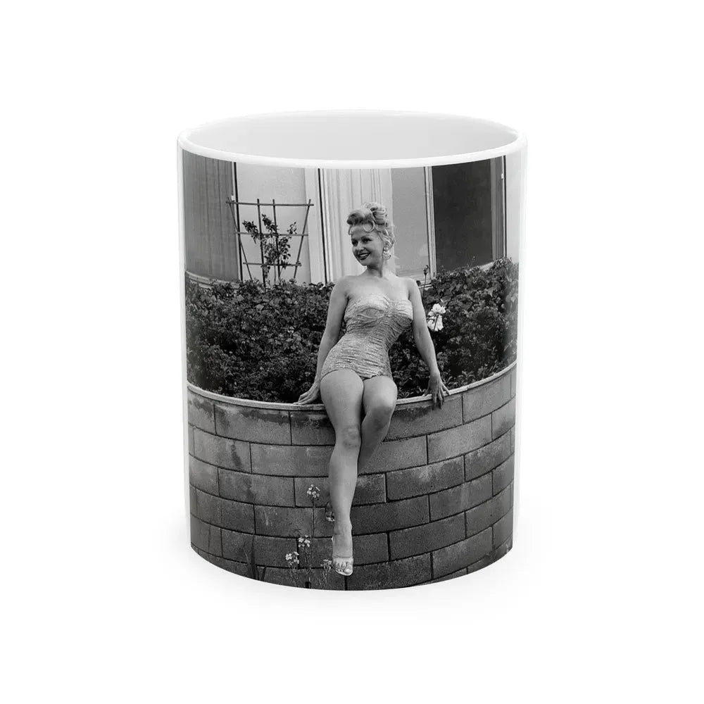 Greta Thyssen #71 (Vintage Female Icon) White Coffee Mug 11oz - Go Mug Yourself