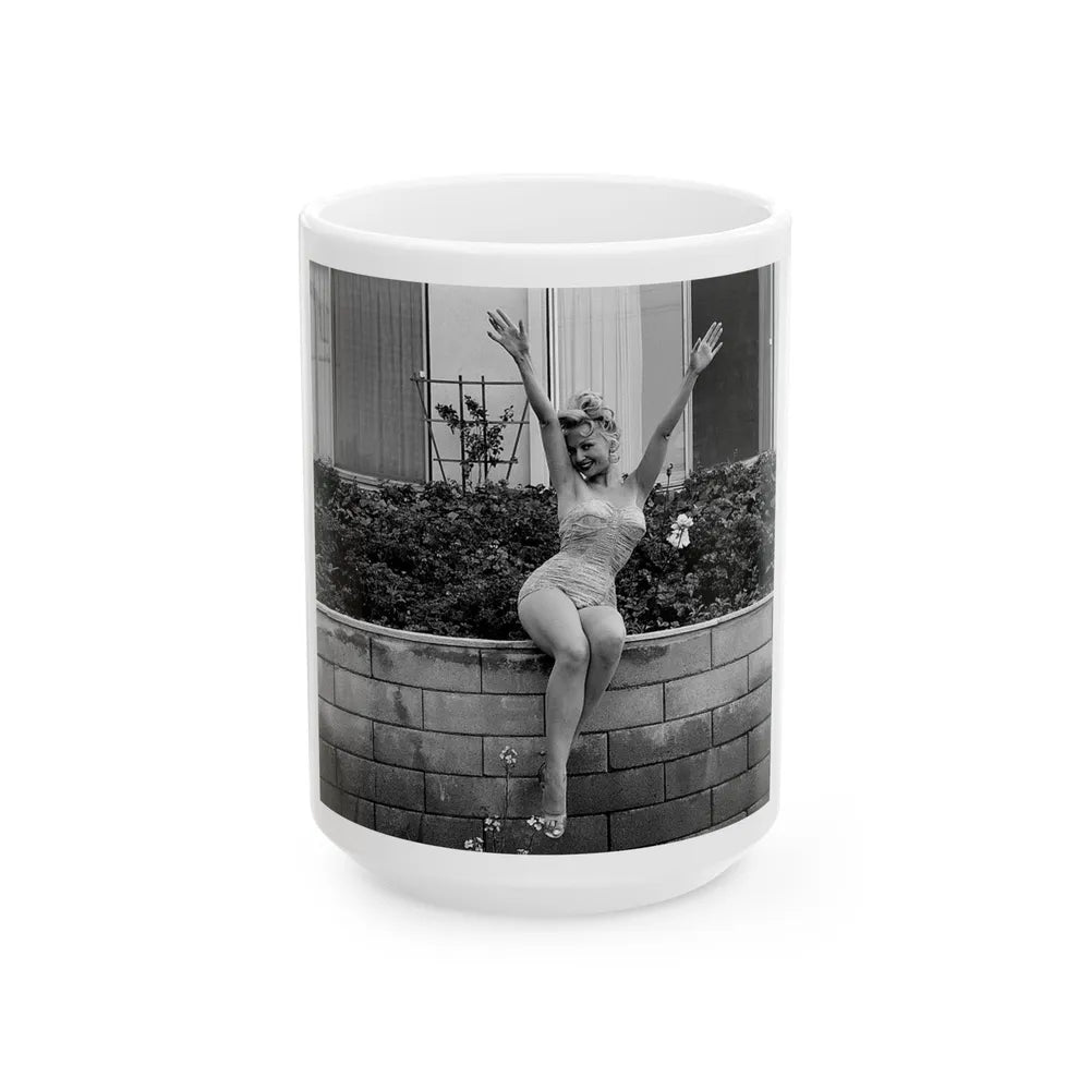 Greta Thyssen #72 (Vintage Female Icon) White Coffee Mug-15oz-Go Mug Yourself