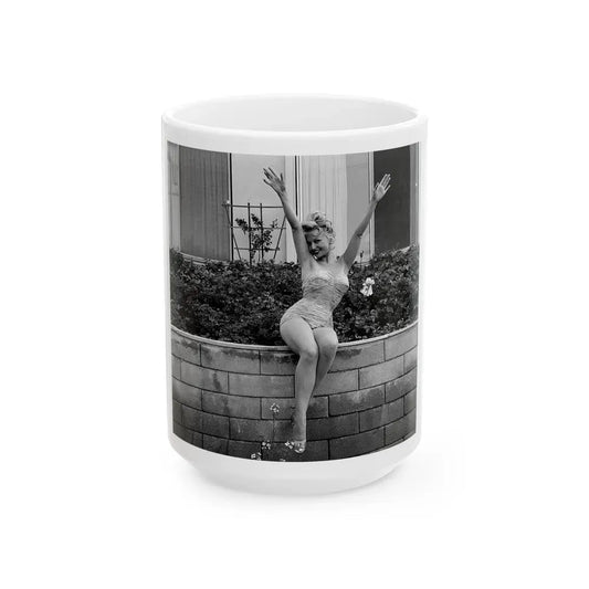 Greta Thyssen #72 (Vintage Female Icon) White Coffee Mug 15oz - Go Mug Yourself