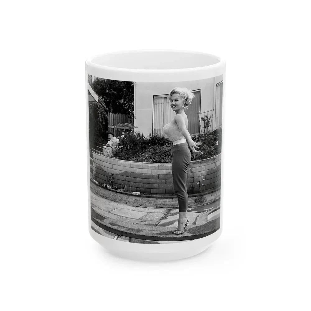Greta Thyssen #73 (Vintage Female Icon) White Coffee Mug 15oz - Go Mug Yourself