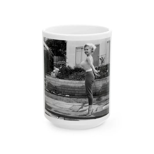 Greta Thyssen #73 (Vintage Female Icon) White Coffee Mug 15oz - Go Mug Yourself