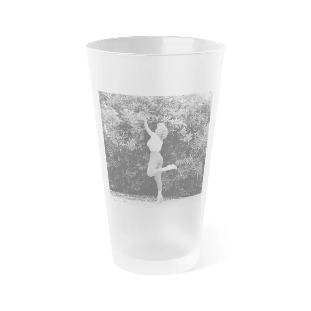 Greta Thyssen #74 (Vintage Female Icon) Frosted Pint Glass 16oz-16oz-Frosted-Go Mug Yourself