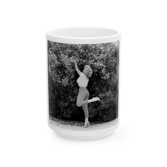 Greta Thyssen #74 (Vintage Female Icon) White Coffee Mug 15oz - Go Mug Yourself