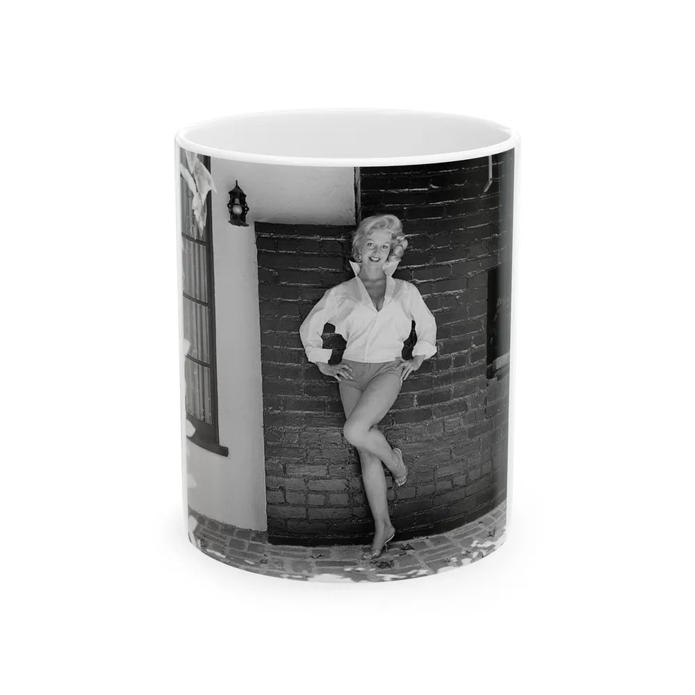 Greta Thyssen #75 (Vintage Female Icon) White Coffee Mug-11oz-Go Mug Yourself