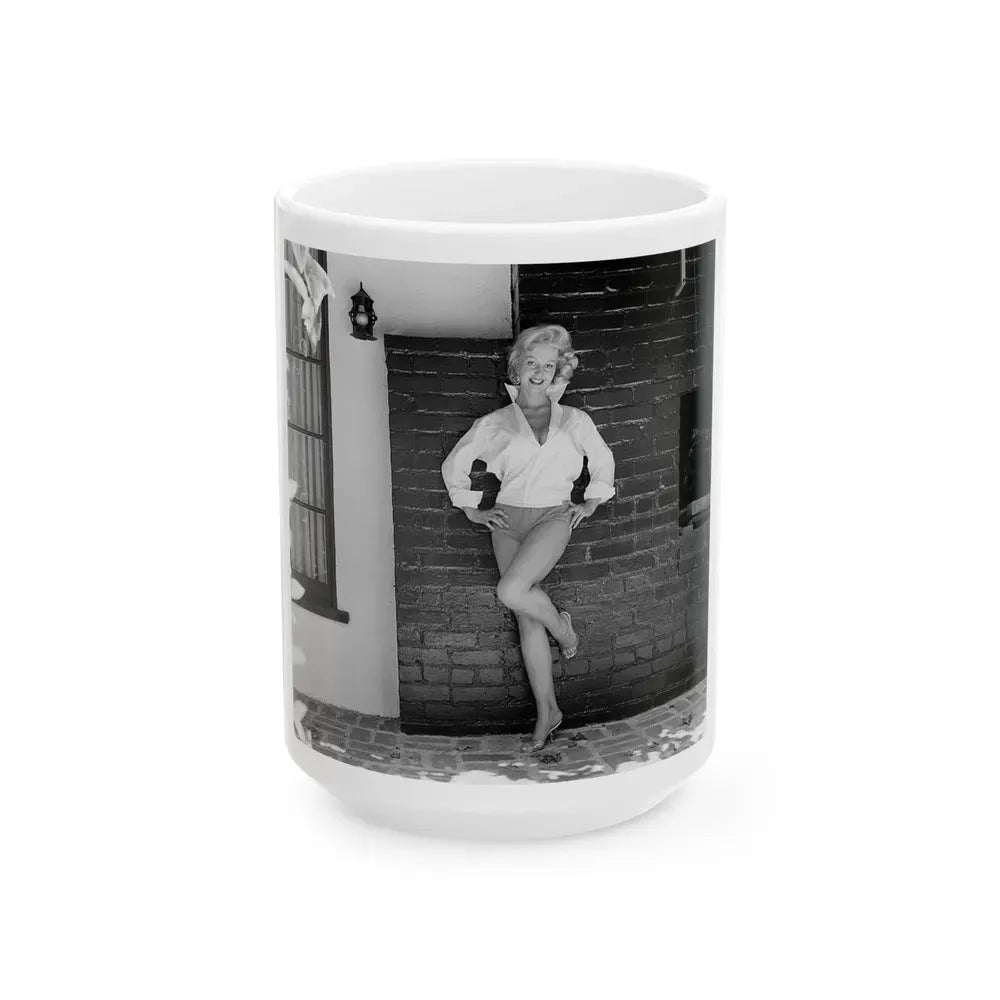 Greta Thyssen #75 (Vintage Female Icon) White Coffee Mug 15oz - Go Mug Yourself
