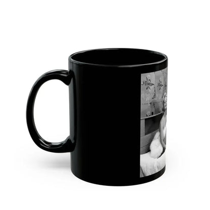 Greta Thyssen #76 (Vintage Female Icon) Black Coffee Mug - Go Mug Yourself
