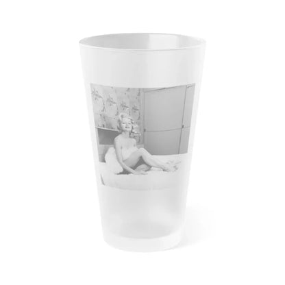 Greta Thyssen #76 (Vintage Female Icon) Frosted Pint Glass 16oz 16oz Frosted - Go Mug Yourself