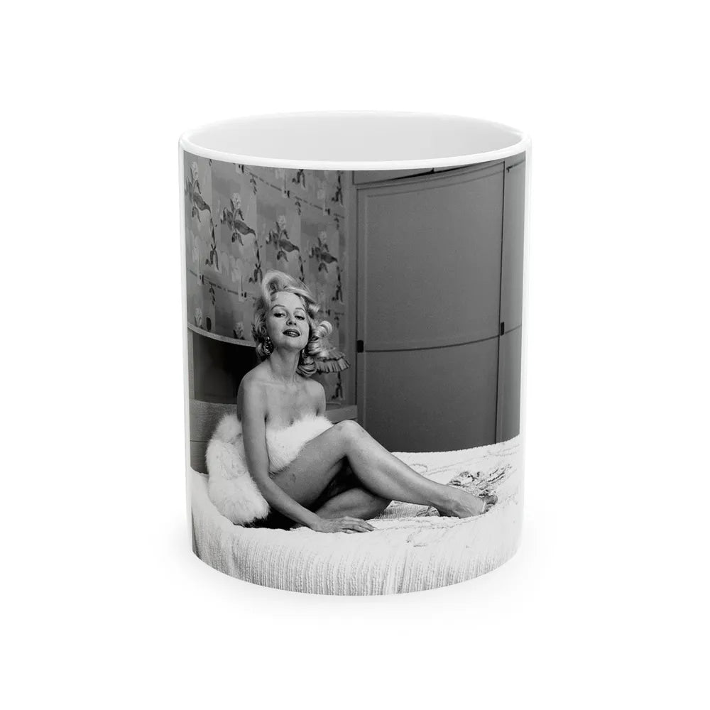 Greta Thyssen #76 (Vintage Female Icon) White Coffee Mug-11oz-Go Mug Yourself