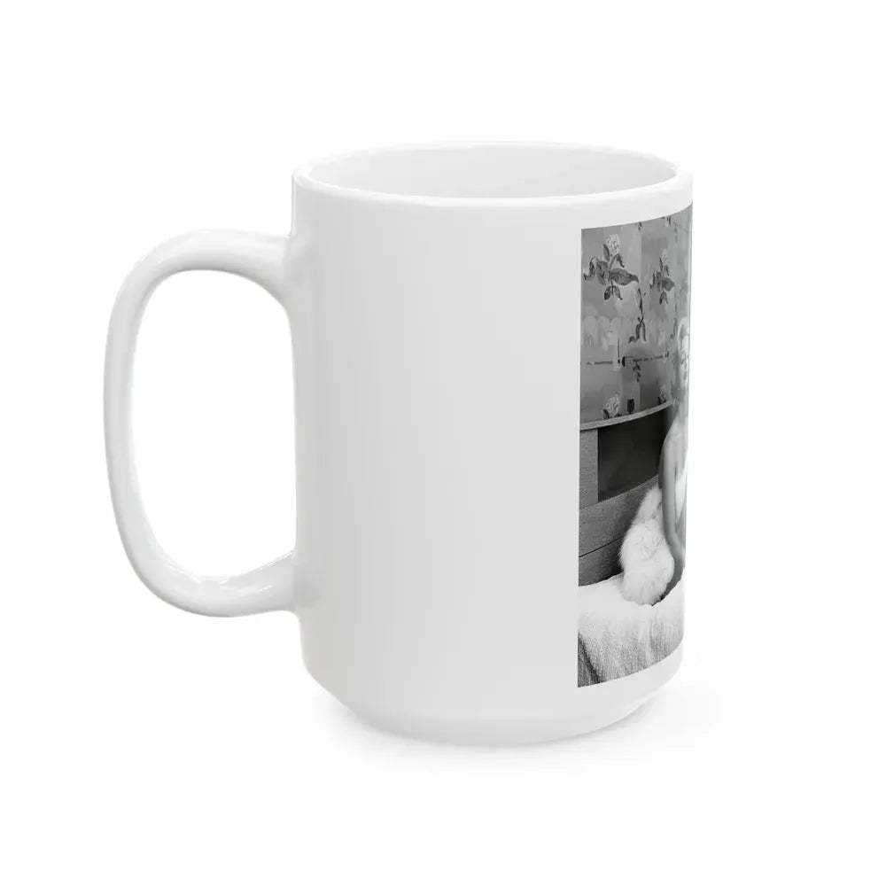 Greta Thyssen #76 (Vintage Female Icon) White Coffee Mug - Go Mug Yourself