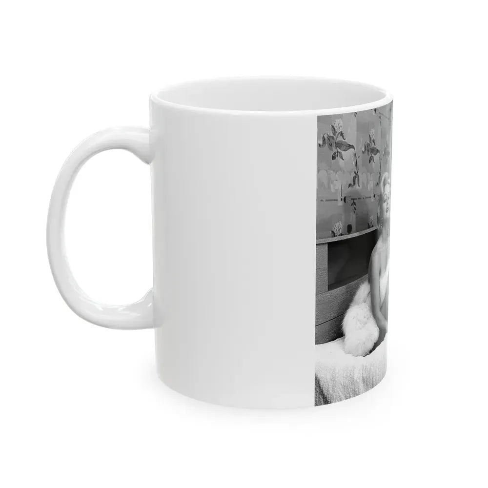 Greta Thyssen #76 (Vintage Female Icon) White Coffee Mug - Go Mug Yourself