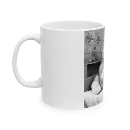 Greta Thyssen #76 (Vintage Female Icon) White Coffee Mug - Go Mug Yourself