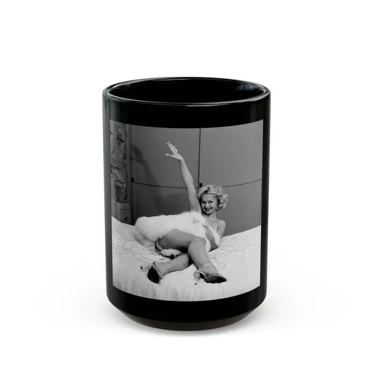 Greta Thyssen #77 (Vintage Female Icon) Black Coffee Mug 15oz - Go Mug Yourself