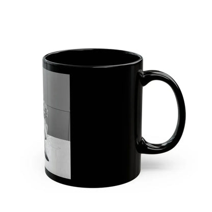 Greta Thyssen #77 (Vintage Female Icon) Black Coffee Mug - Go Mug Yourself